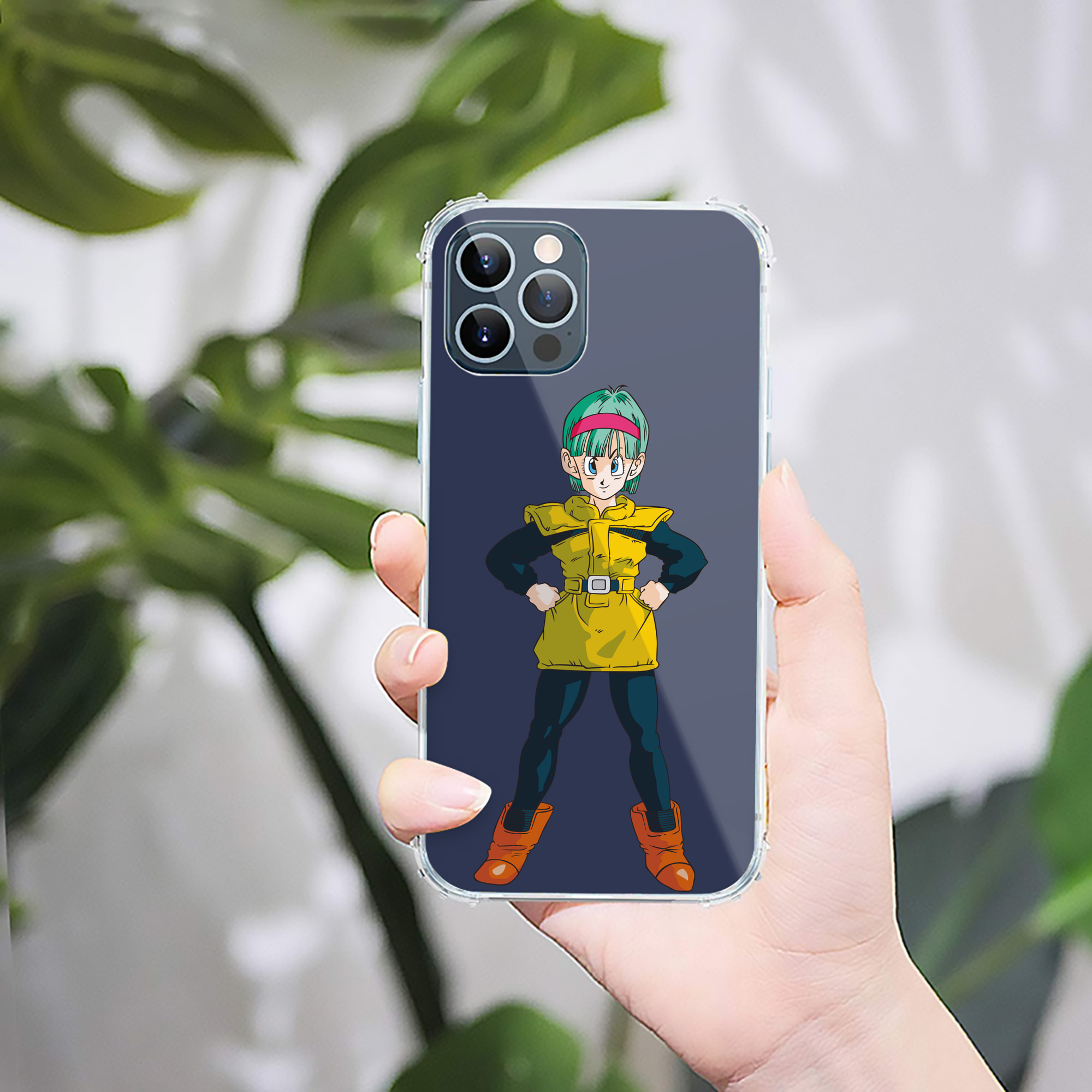 （画像用） ドラゴンボール ブルマ DRAGON BALL Bulma 【iPhone 12シリーズ対応】透明スマホケース（クリアソフトケース）